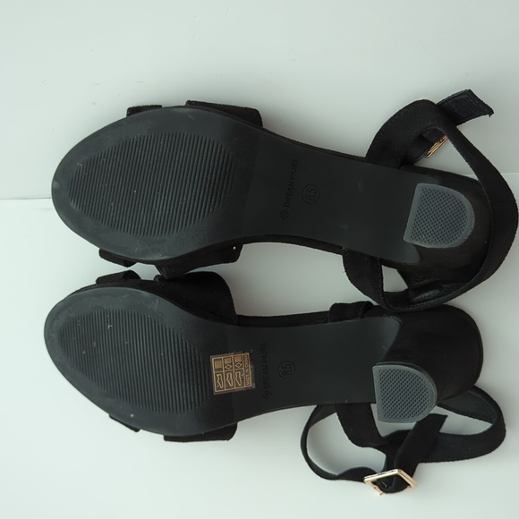 Dream Pairs Open Toe Ankle Strap Sparkly Strappy Chunky Heels Pump Sandals 8.5 - Picture 5 of 9